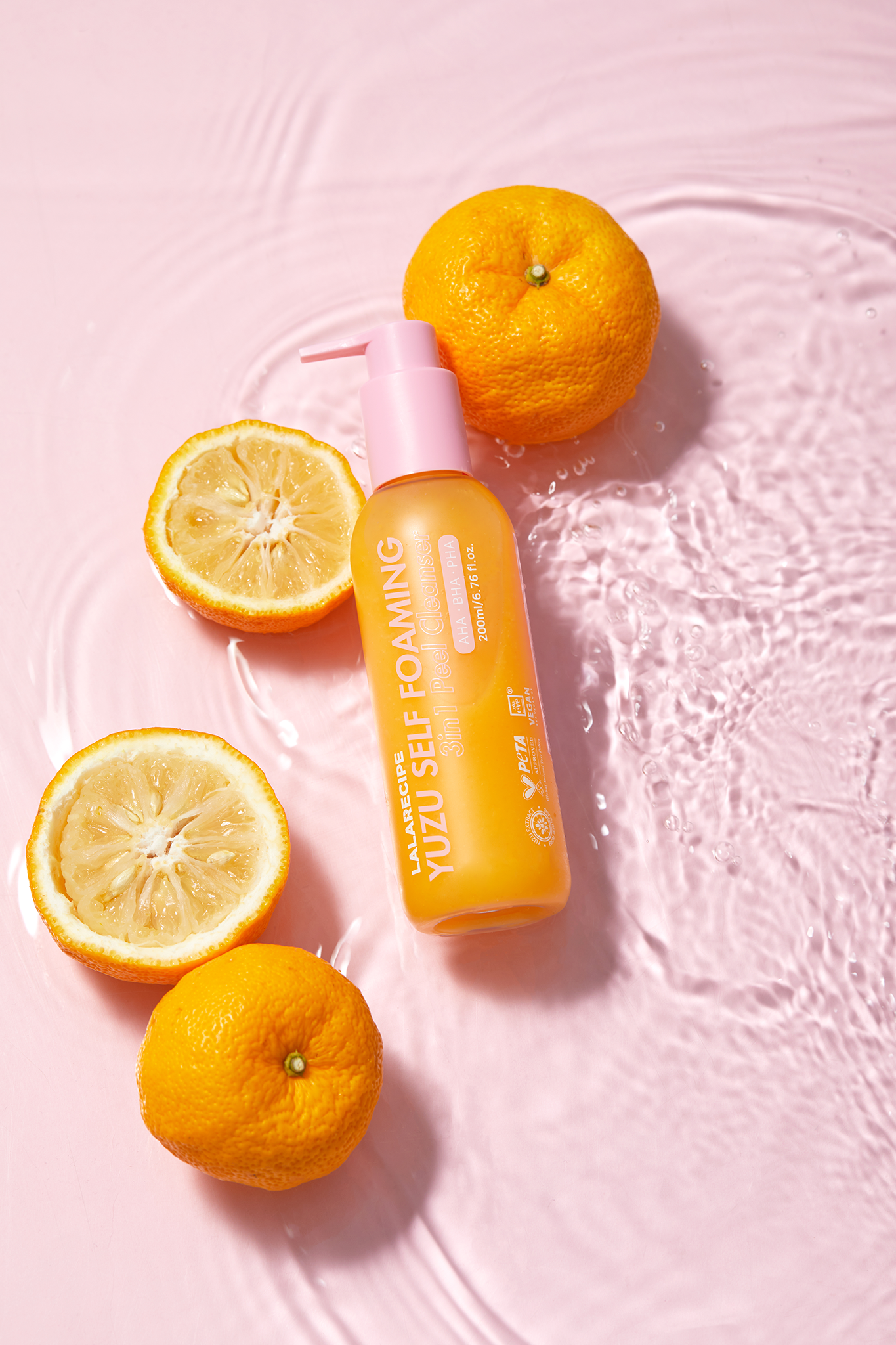 yuzu self foaming 3-in-1 cleanser