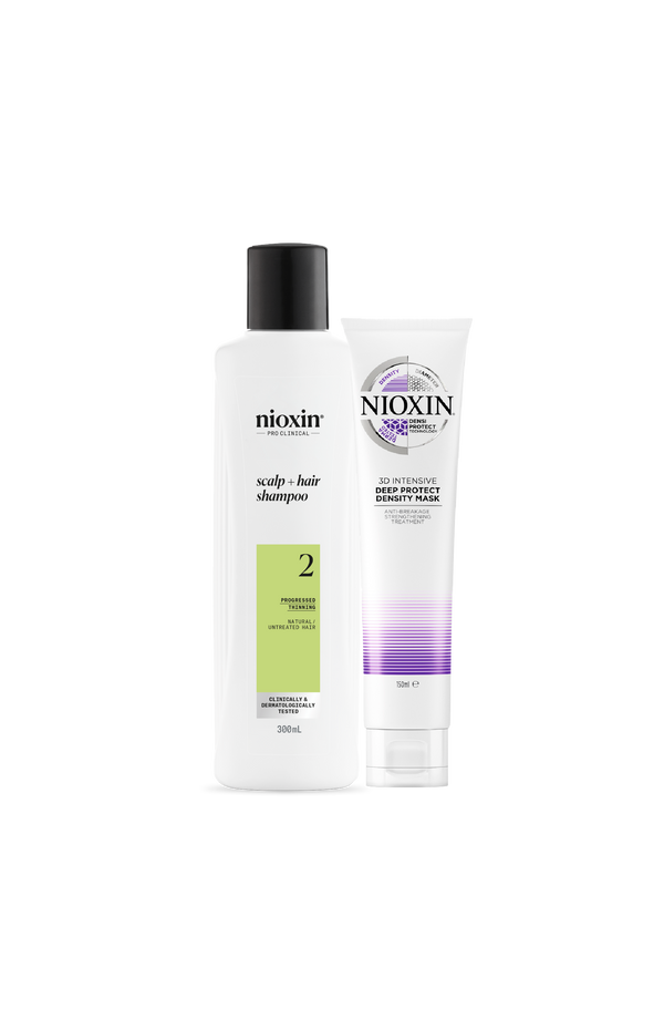 shampoo sistema 2 + deep protect density mask
